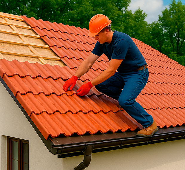 Кровля из керамической черепицы в Оренбурге