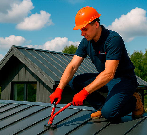 Монтаж фальцевой кровли в Оренбурге