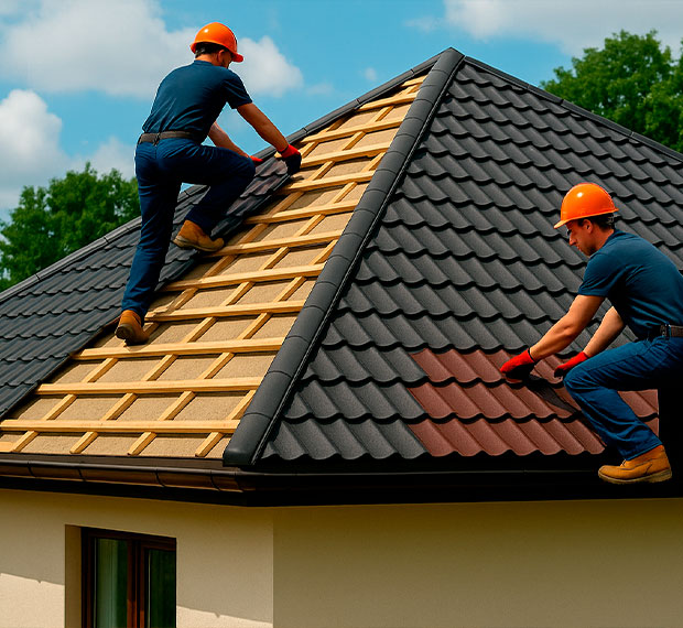 Монтаж шатровой крыши в Оренбурге