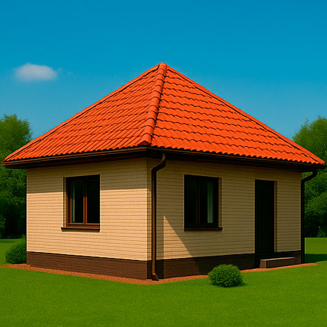 Четырехскатная крыша