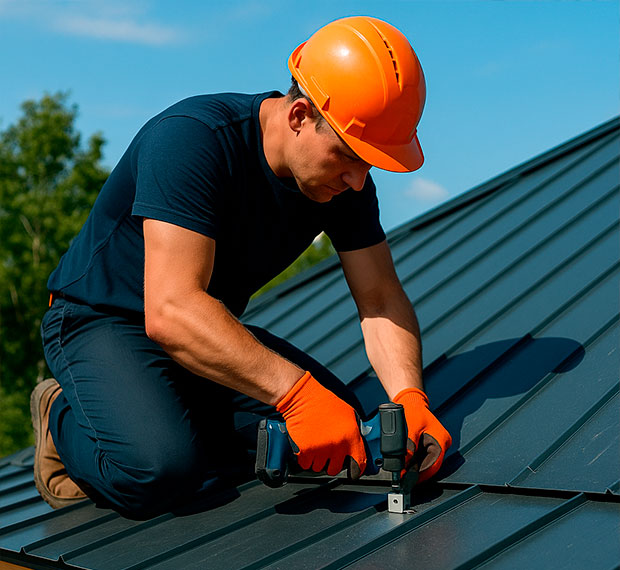 Ремонт металлической кровли в Оренбурге