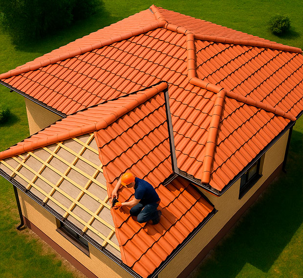 Установка сложной кровли в Оренбурге